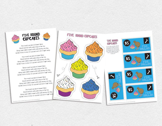 Five Round Cupcakes - Download