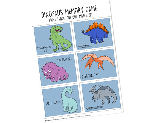 Dinosaur Matching Download