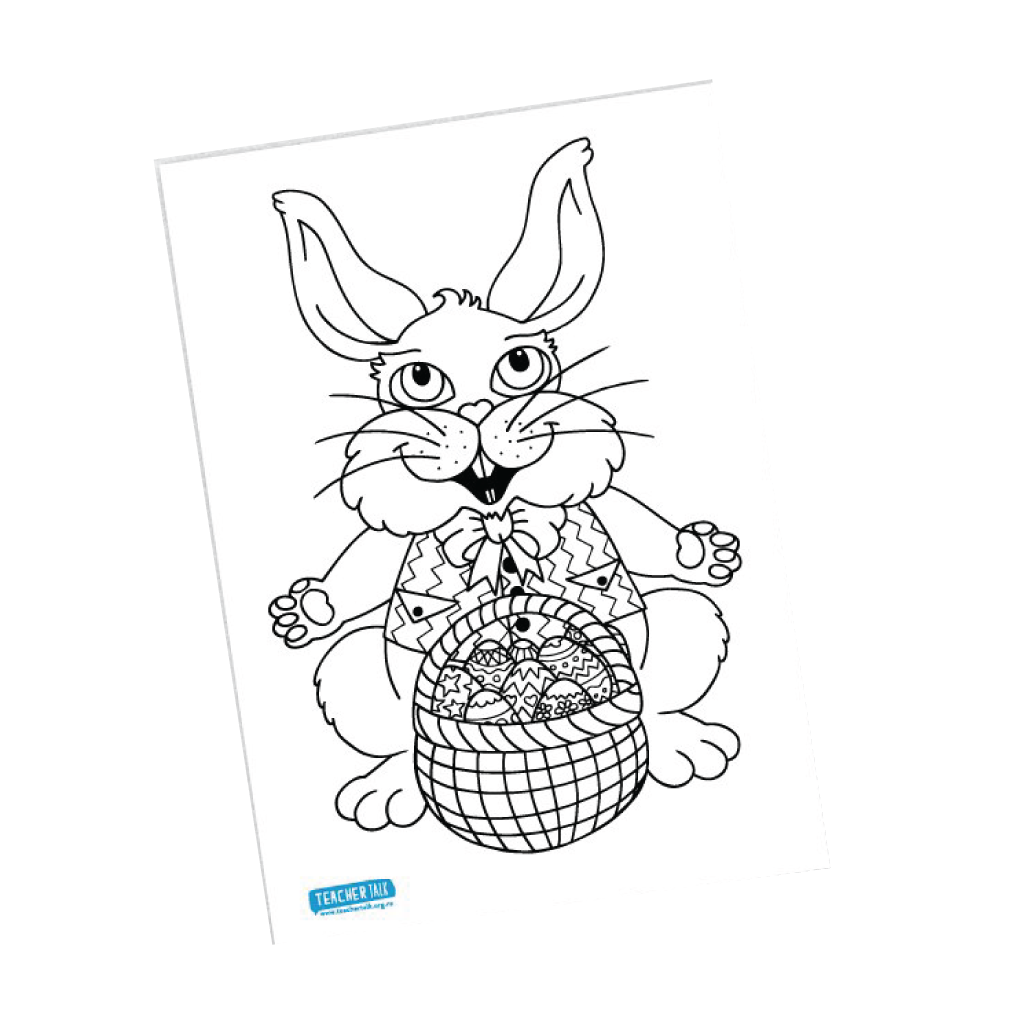 Easter Bunny Colour in - Download