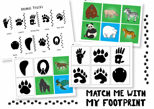 World Wildlife- Match My Footprints - Download