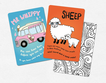 Kiwi Icon Flash Cards