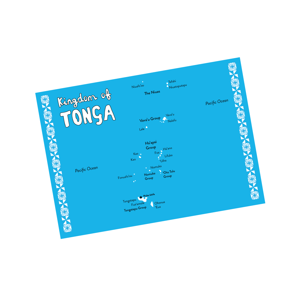 Kingdom of Tonga Map