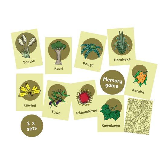 Native Plants of Aotearoa Memory Game - Download