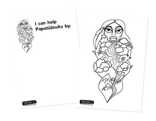 Papatūānuku Colouring Pages Download