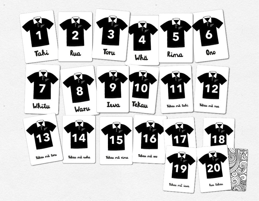 Rugby Jersey Counting Cards TeacherTalk