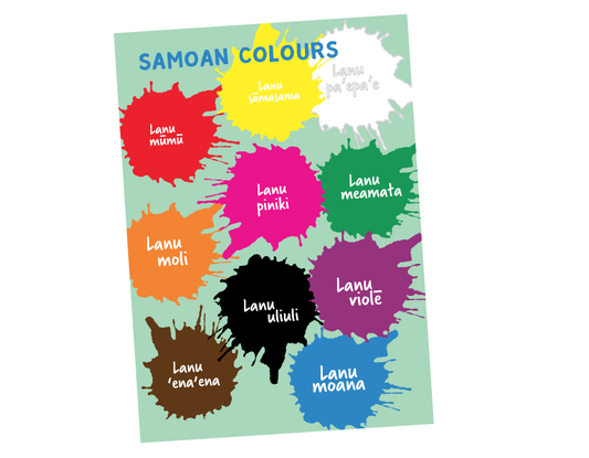 Samoan Colours Poster A3